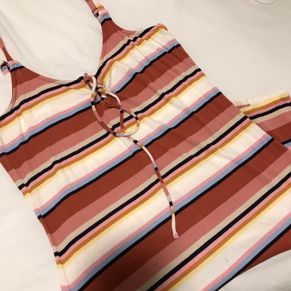 COLORFUL RIBBED BODYCON